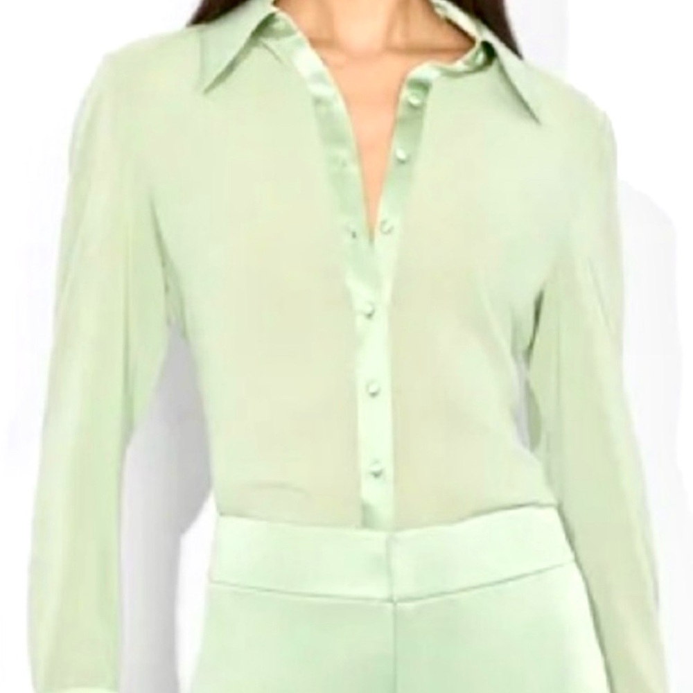 Alice + Olivia Green Women's Top